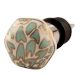 Sea Green Hexagon Small Ceramic Wine Stopper